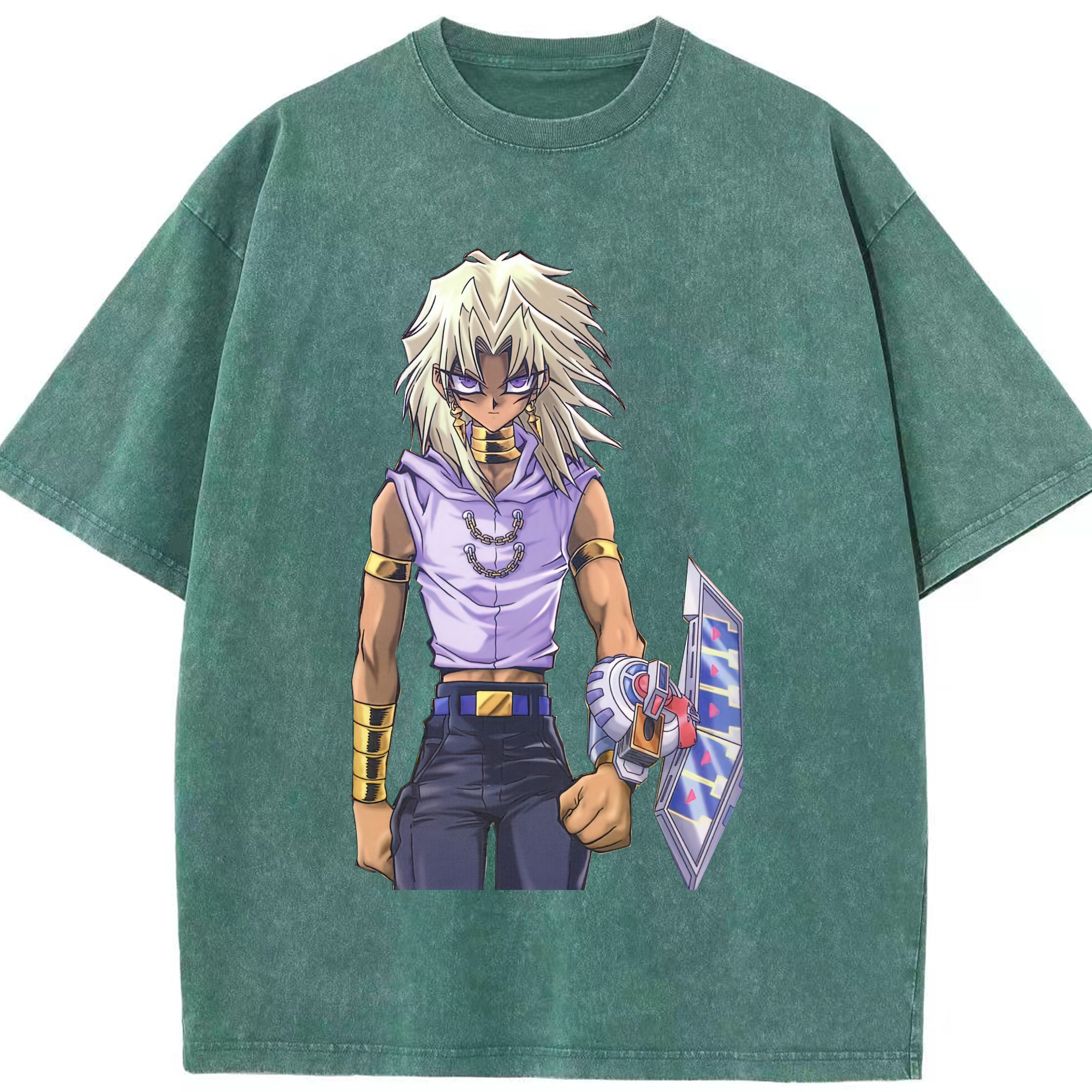 （画像用） 遊☆戯☆王 Yu-Gi-Oh! 綿100% ヴィンテージ風 半袖Tシャツ（フロントプリント）